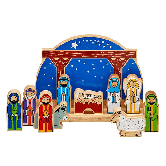 Nativity scene - Handmade fair trade wooden kids toy