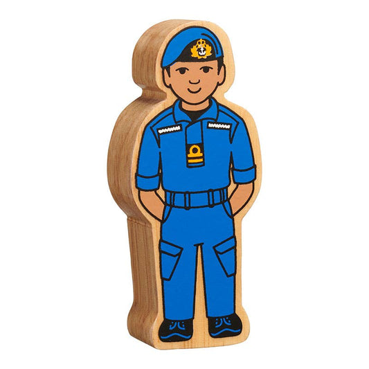UK ONLY Natural blue navy officer