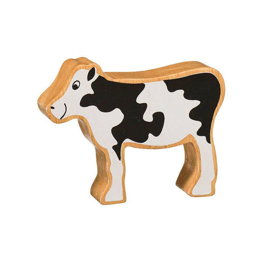 UK ONLY Natural black & white calf