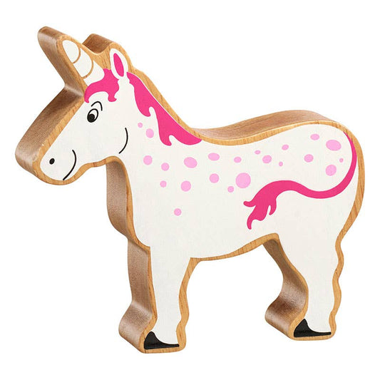 UK ONLY Natural white & pink unicorn
