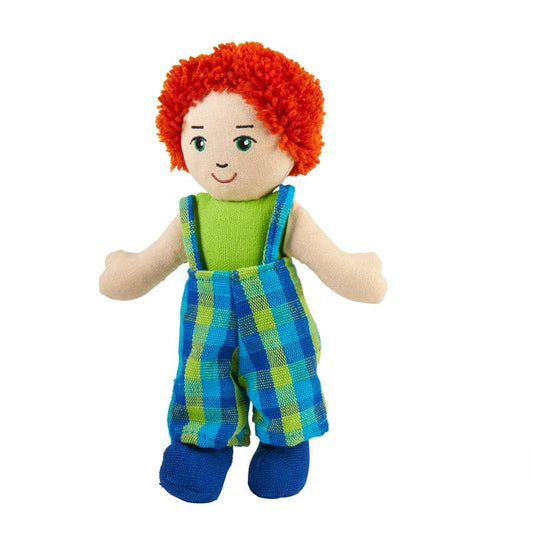 Rag doll - boy with white skin and red hair