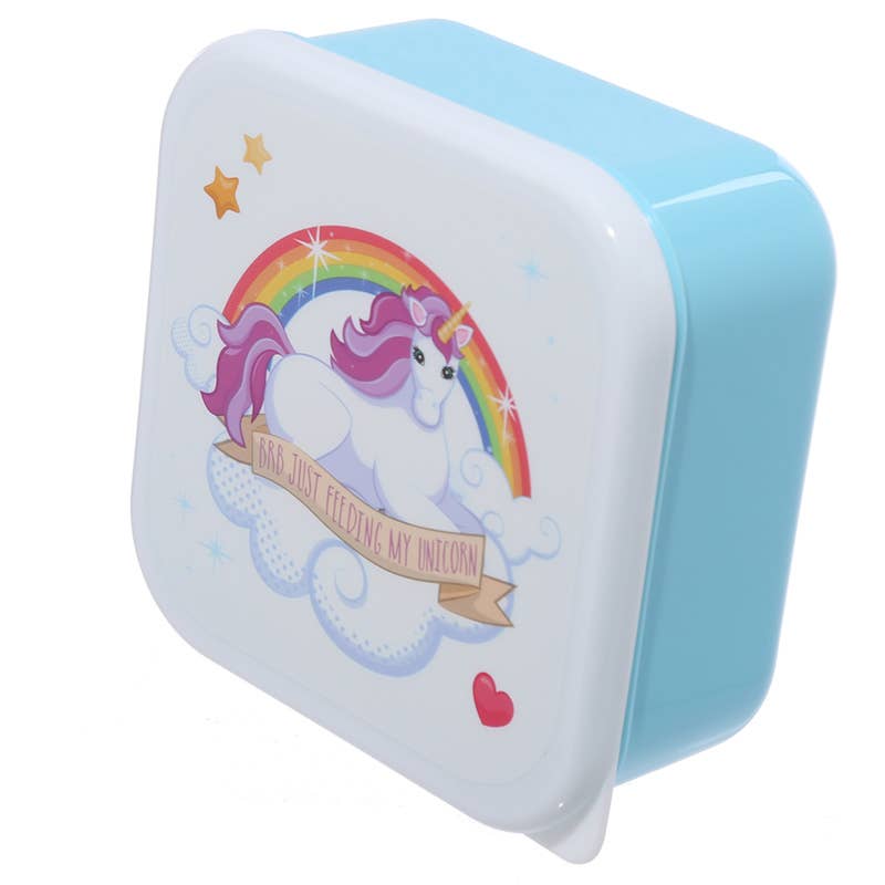 Set of 3 Lunch Box S/M/L - Enchanted Rainbows Unicorn