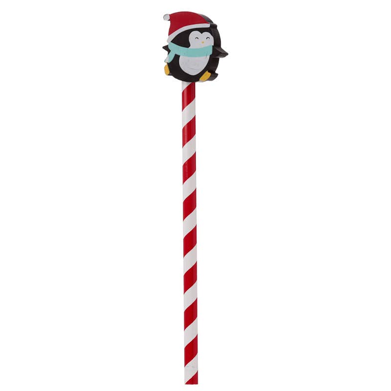 Christmas Characters Pencil with Eraser Topper
