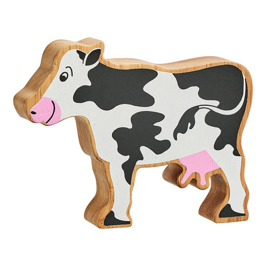 UK ONLY Natural black & white cow