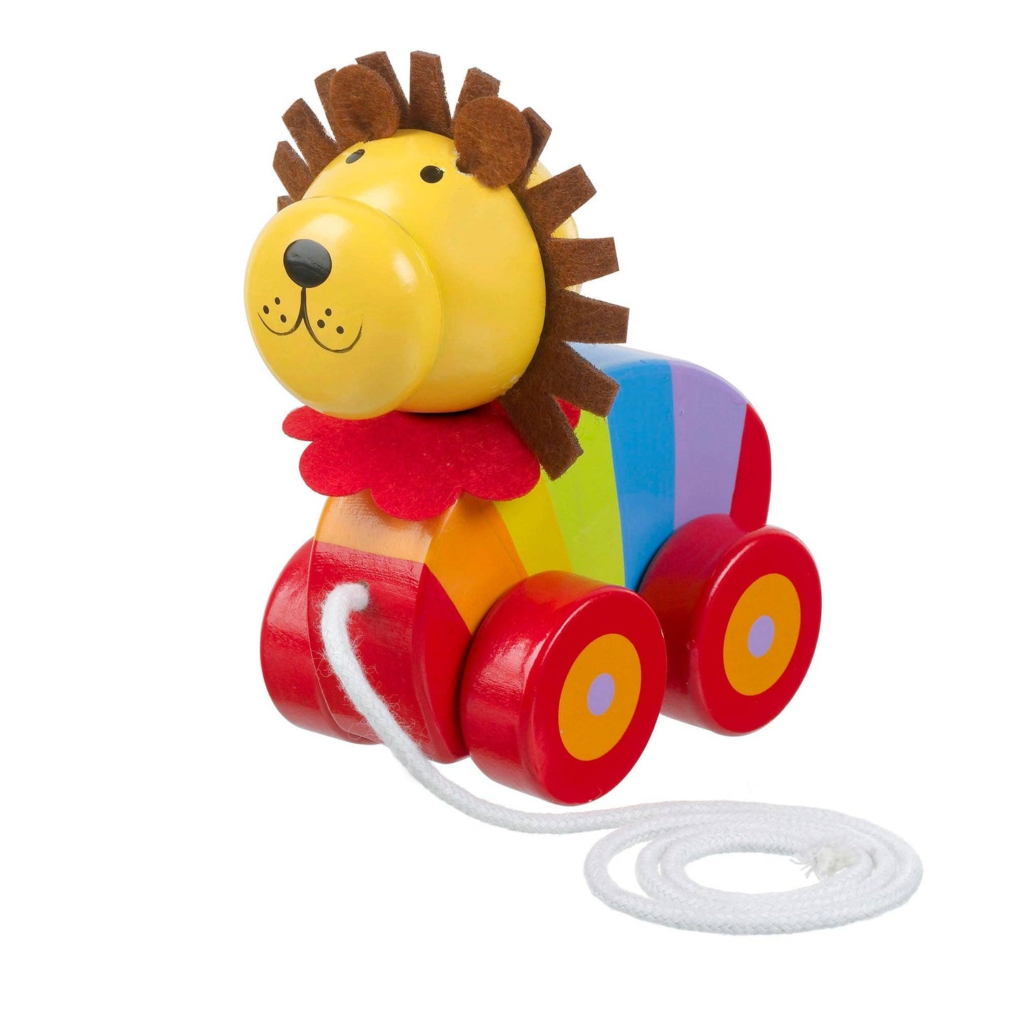 Lion Wooden Pull Along
