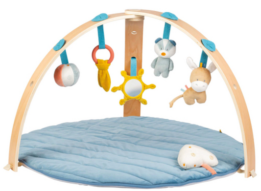 Nattou Playmat with Wooden Arch - Felix and Leo
