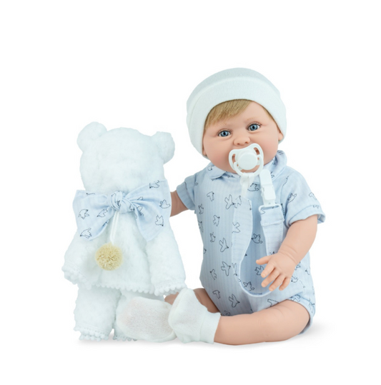 Marina & Pau 42cm Sugar Teddy Blue