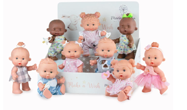 Marina & Pau 26cm Pepotin Nenote Basic Kids Expositor Hard Body Dolls
