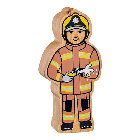 UK ONLY Natural brown & yellow firefighter