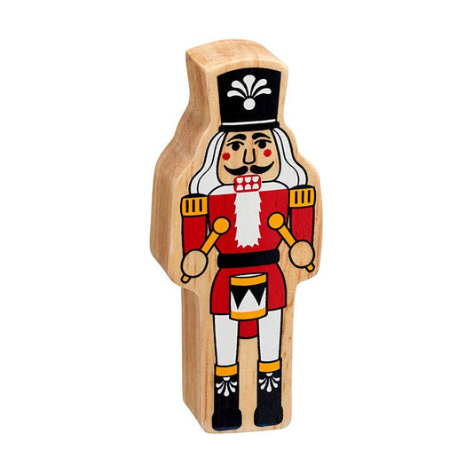 UK ONLY Natural red & white nutcracker