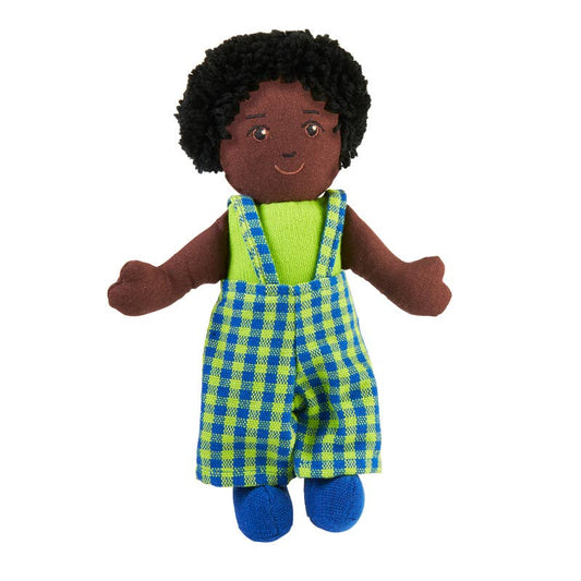 Rag doll -  boy with black skin and black  hair