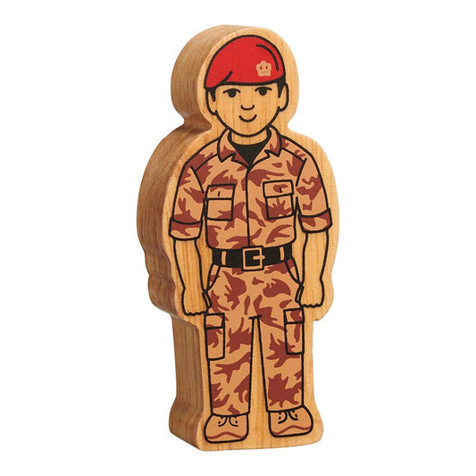 UK ONLY Natural brown army officer